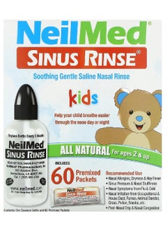 NeilMed Kids Sinus Rinse Ages 2+ 60 Premixed Packets  - Image 1