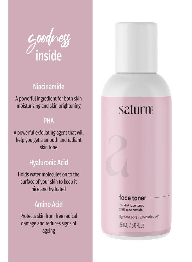 Saturn by GHC Skin Care Combo 5% Vitamin C Serum and Face Toner (150 ml) | Powered With Retinol & PHA for Skin Glow Pore Tightening & Reduces Dark Spots | SLS-Free | Paraben Free | 100% Vegan | Suitable for all Skin Types - Image 3