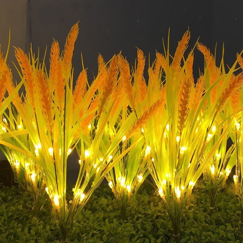 Led One-To-Five Plug-In Floor Lanterns Sunflower Lanterns Outdoor Garden Courtyard Decorative Lights Solar Grass - Image 1