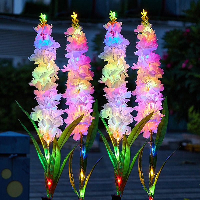 Led One-To-Five Plug-In Floor Lanterns Sunflower Lanterns Outdoor Garden Courtyard Decorative Lights Solar Grass - Image 5