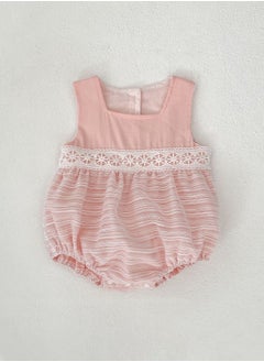 Bafanou Bafanou Baby Girls Solid Color Playsuit Infant Sleeveless Romper Newborn Girls Toddler Breathable Clothing  - Image 3