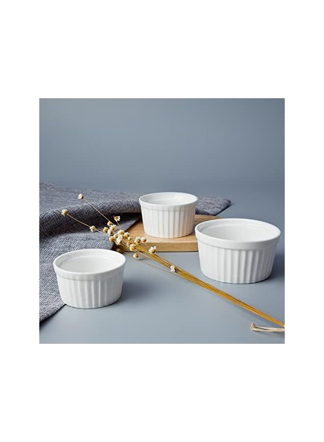 Porceletta Porcelain Lined RAMekin, 3 cm Size, Ivory - Image 2