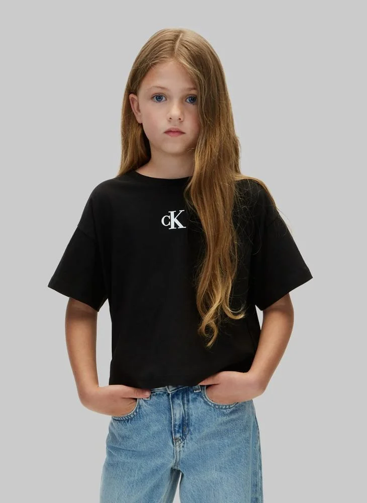 كالفن كلاين جينز Monogram Logo Boxy T-shirt