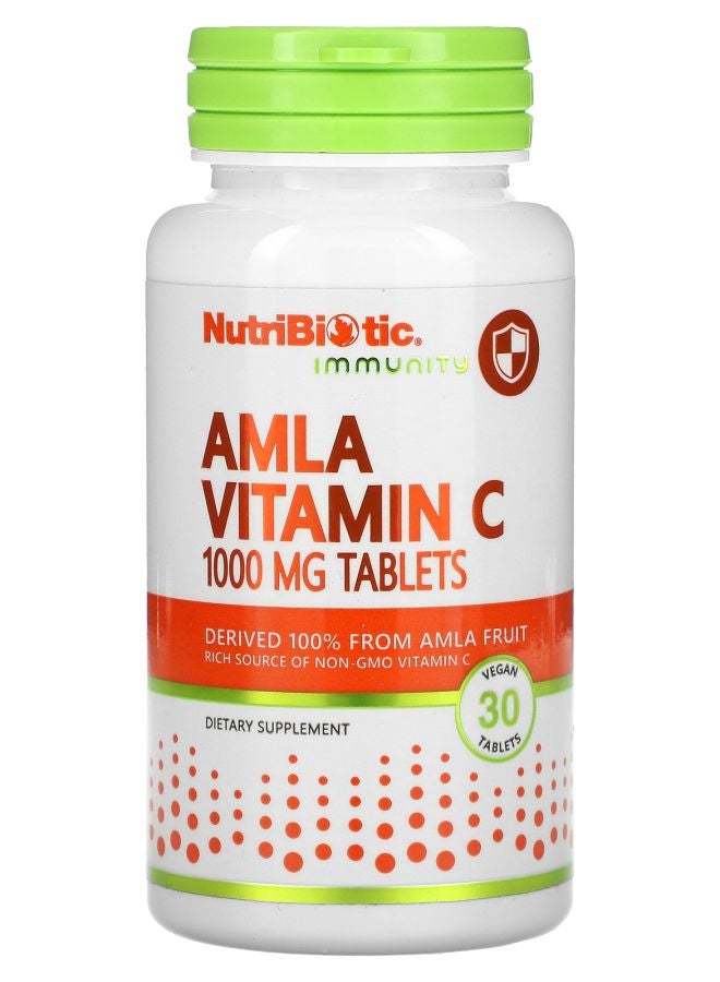Nutribiotic Immunity Amla Vitamin C 1000 mg 30 Vegan Tablets