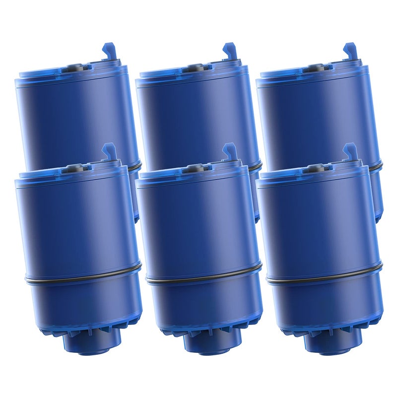 AquaCrest 6 Pack Faucet Filter Replacement for All PURÂ®Plus, PURÂ® Water Filter Replacement, PurÂ® Filter Replacement RF-9999Â®, NSF 42 Certified, 1800-Gallon Long Lifespan, AQUA CREST - Image 1