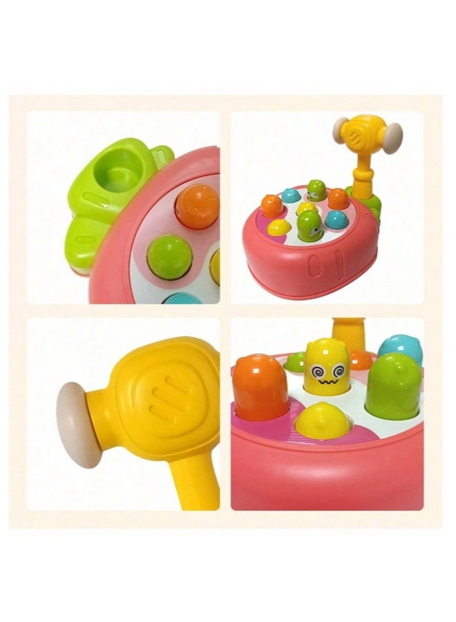 Cute Fun Banging DIY Toy Baby Hammer Board Game Whack-A-Mole Toy, Montessori Toy Hammer - Image 3
