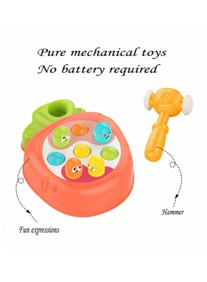 Cute Fun Banging DIY Toy Baby Hammer Board Game Whack-A-Mole Toy, Montessori Toy Hammer - Image 1
