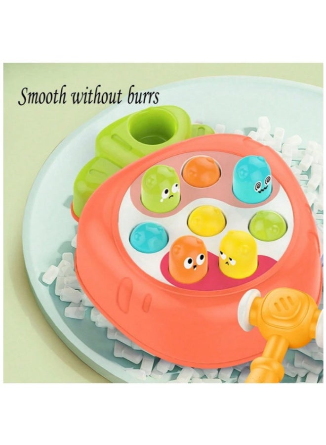 Cute Fun Banging DIY Toy Baby Hammer Board Game Whack-A-Mole Toy, Montessori Toy Hammer - Image 2