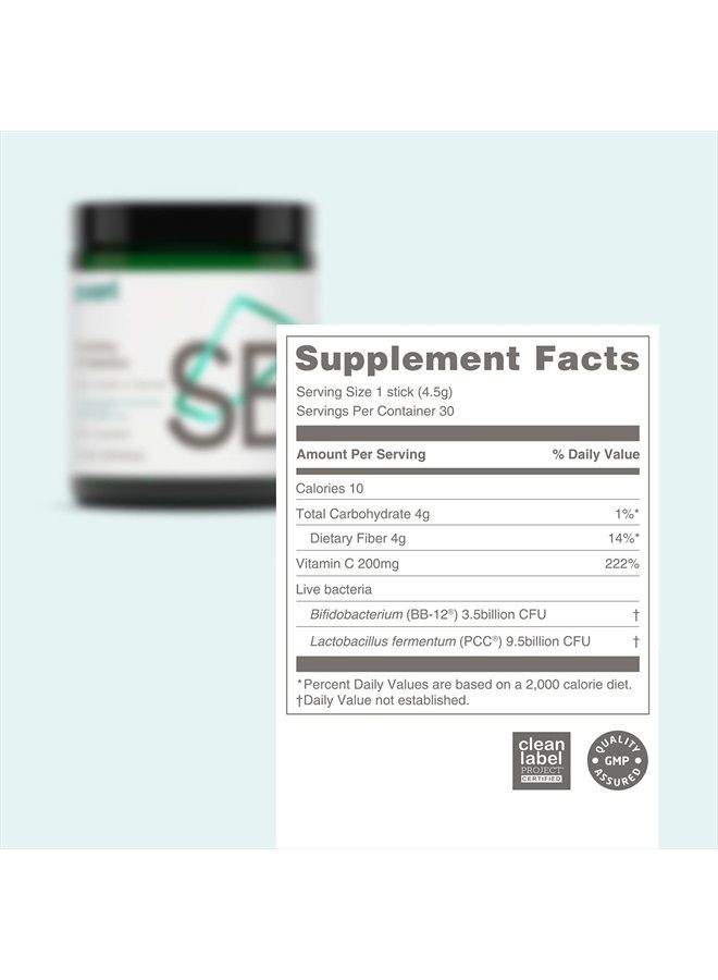 Puori Probiotics and Prebiotics Dietary Supplement - 13 Billion CFU x 30 Servings - Support Immune and Digestive Health - Fiber 4g, Vitamin C 200mg - SB3 Bifidobacterium, Lactobacillus Fermentum - Image 2