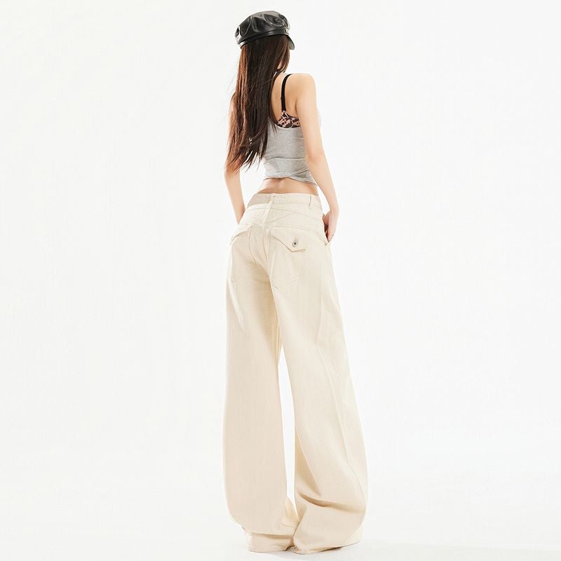 Unisex Classic Denim Jeans Loose Fit Daily Outdoor Wear - Image 4