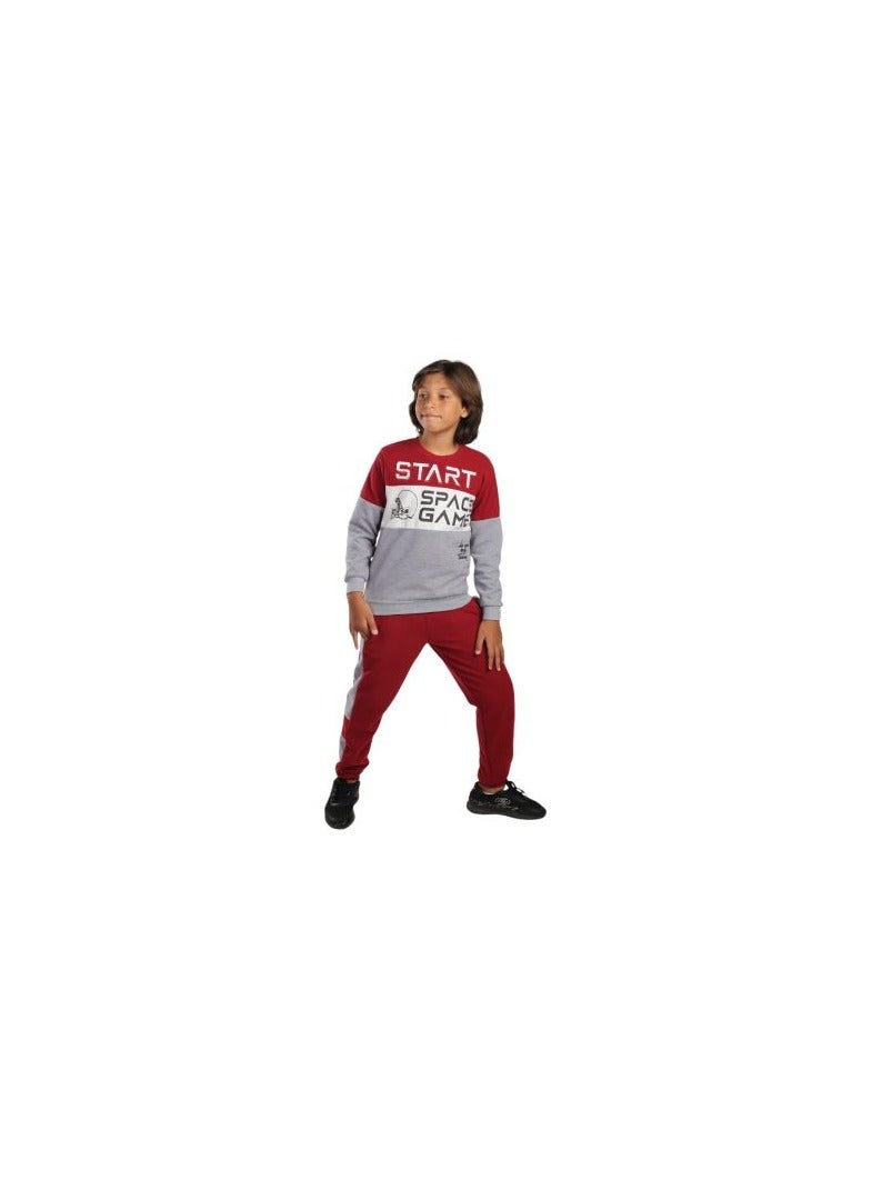 CHOiCE Boys' orange Start Space collection, comfortable and elegant, gray-burgundy color, code 167 - Image 2