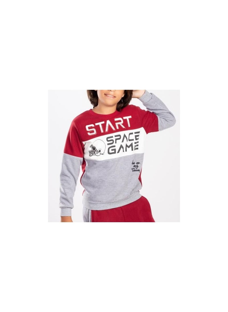 CHOiCE Boys' orange Start Space collection, comfortable and elegant, gray-burgundy color, code 167 - Image 5