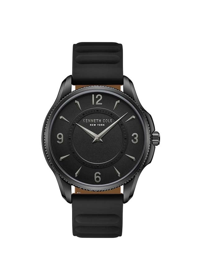 Kenneth Cole New York ساعة أنالوج كوارتز كلاسيكية حديثة بقطر 42 مم بقرص أسود للرجال - Image 5