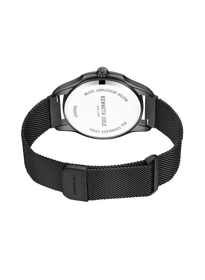 Kenneth Cole New York ساعة أنالوج كوارتز كلاسيكية حديثة بقطر 42 مم بقرص أسود للرجال - Image 2