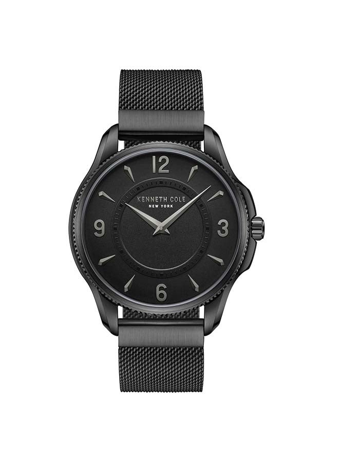 Kenneth Cole New York ساعة أنالوج كوارتز كلاسيكية حديثة بقطر 42 مم بقرص أسود للرجال - Image 4