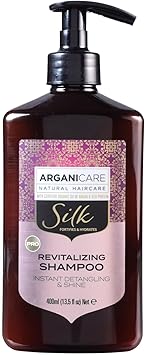 Arganicare Silk Range CONDITIONING SHAMPOO Silk Protein Repairs and Treats the Driest Hair Nourishing Effect High Hydration All hair types 400mL - Image 1