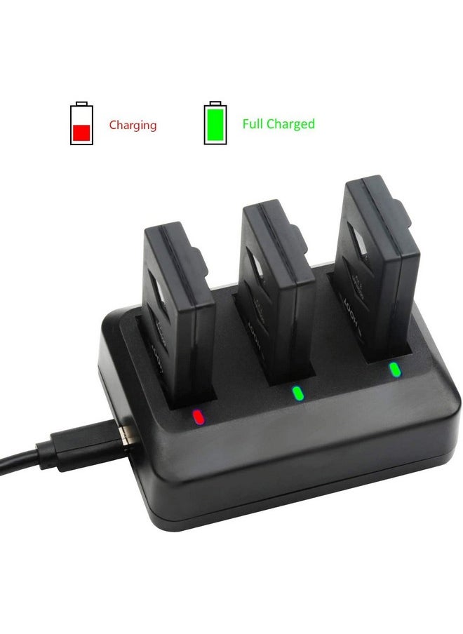 Shoot - 3 Pack Battery 660Mah 3.7V Charger Kit For Parrot Minidrone Jumping Sumothe Win Roboticsswingmamboparrot Mini Drone Rolling Spider - Image 1