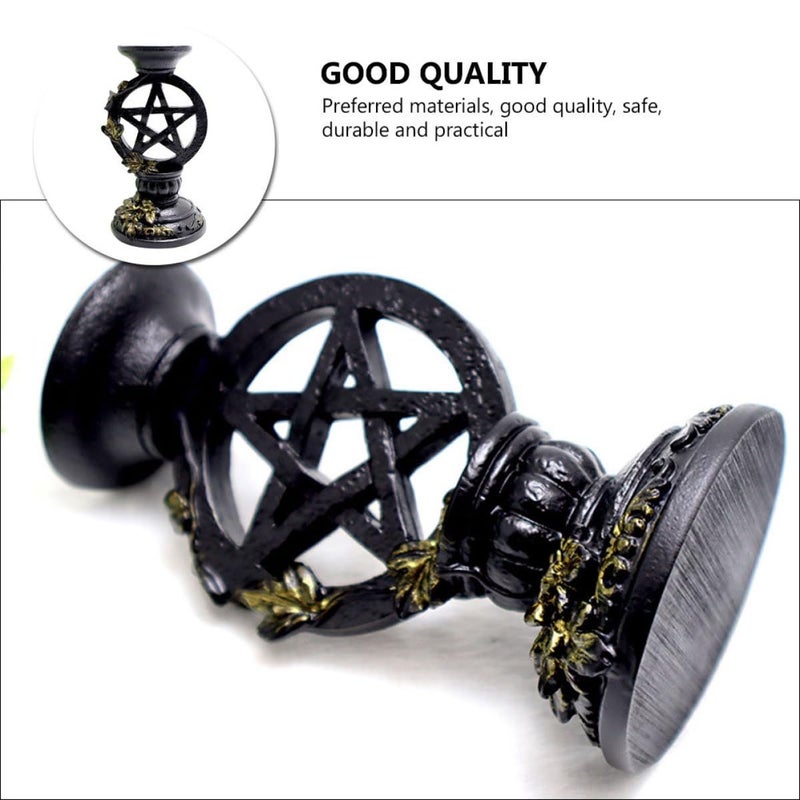 Vintage Crystal Ball Base Elegant Five Pointed Star Ornament for Home Decor Photography - Image 3