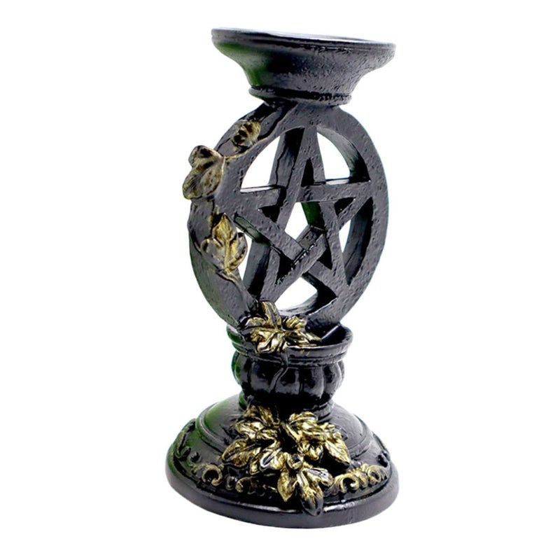 Vintage Crystal Ball Base Elegant Five Pointed Star Ornament for Home Decor Photography - Image 1