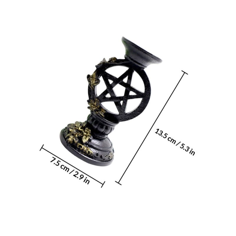 Vintage Crystal Ball Base Elegant Five Pointed Star Ornament for Home Decor Photography - Image 2