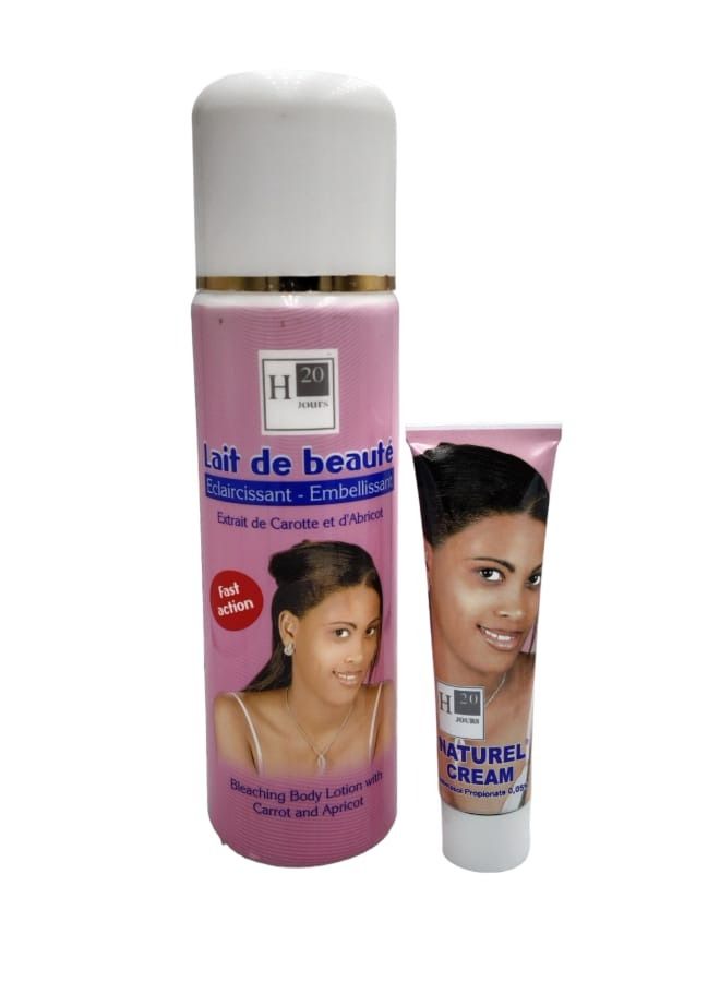 أتش20 لوشن 500 مل و كريم 50 جرام لتفتيح البشرة والجسم - Image 2