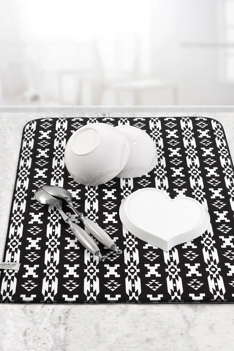 هامور Dough Dish Drying Mat 42X50 cm Pad Drying Cloth Cover MF-066