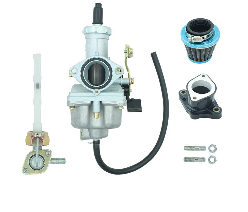 DABAZUALY Carburetor For Honda ATC185 ATC185S ATC200 ATC200X ATC200S ATC200E 1980-1987, fit for Honda TRX250 TRX250EX Recon With Air Filter/Intake Manifold Boot/Fuel Petcock Assembly - Image 2