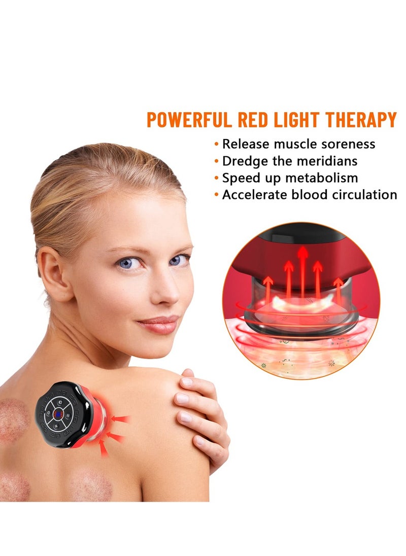 SYOSI Electric Cupping Therapy Set, Electric Cupping Massager, Cellulite Massager, 4 in 1 Massage Vacuum Therapy Machine Scrapping Cupping Tool, 16 Levels Temperature & Suction  - Image 4