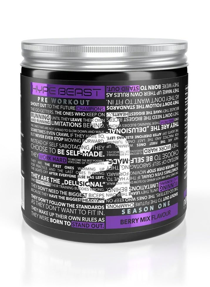 nano SUPPS Hype Beast Pre workout - Berry Mix - (30 Serving)  - Image 1