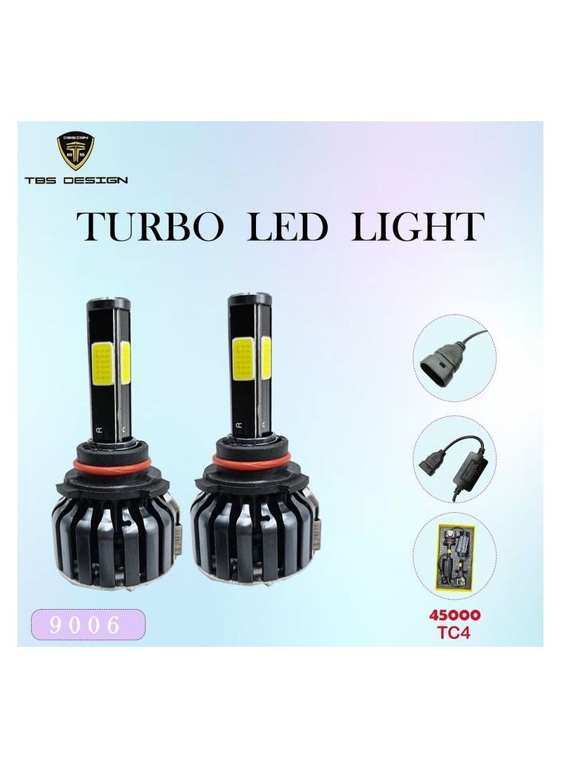 TBS DESIGN - Car Headlight LED Bulb Super Bright 9006, 9-30V 25watt 6000K-2500LM, Canbus Functionality TBS Design TC4 Turbo LED Light - Image 1