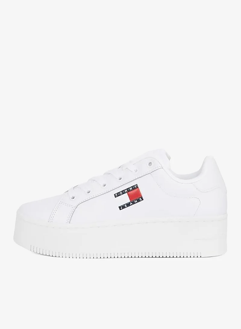 تومي جينز سنيكرز مسطح بكاحل منخفض