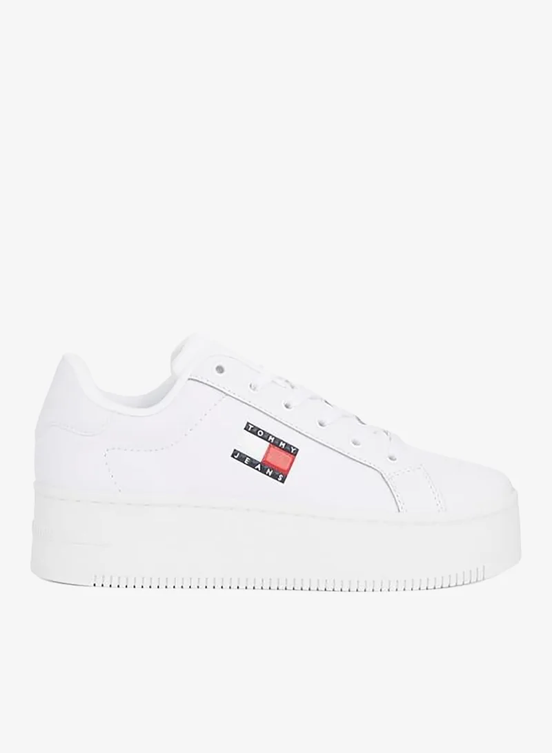 تومي جينز سنيكرز مسطح بكاحل منخفض