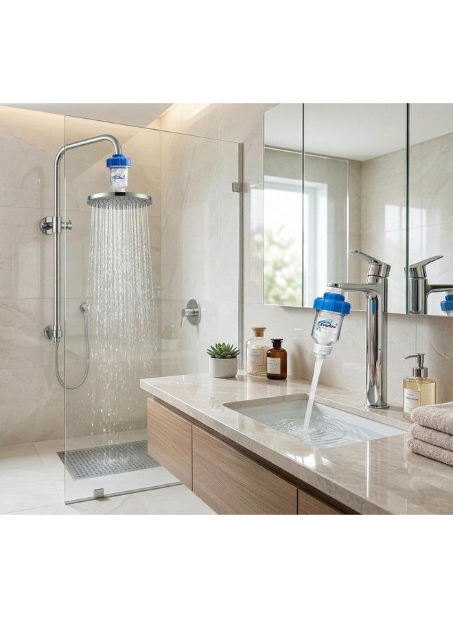 Everflow Polyphosphate Hard Water Softener for Shower & Tap | Anti-Scale Inline Filter for Bathroom | Limescale Removal Cartridge | Borewell Water Filter for Geyser | Chlorine Rust Mineral Protection - Image 5