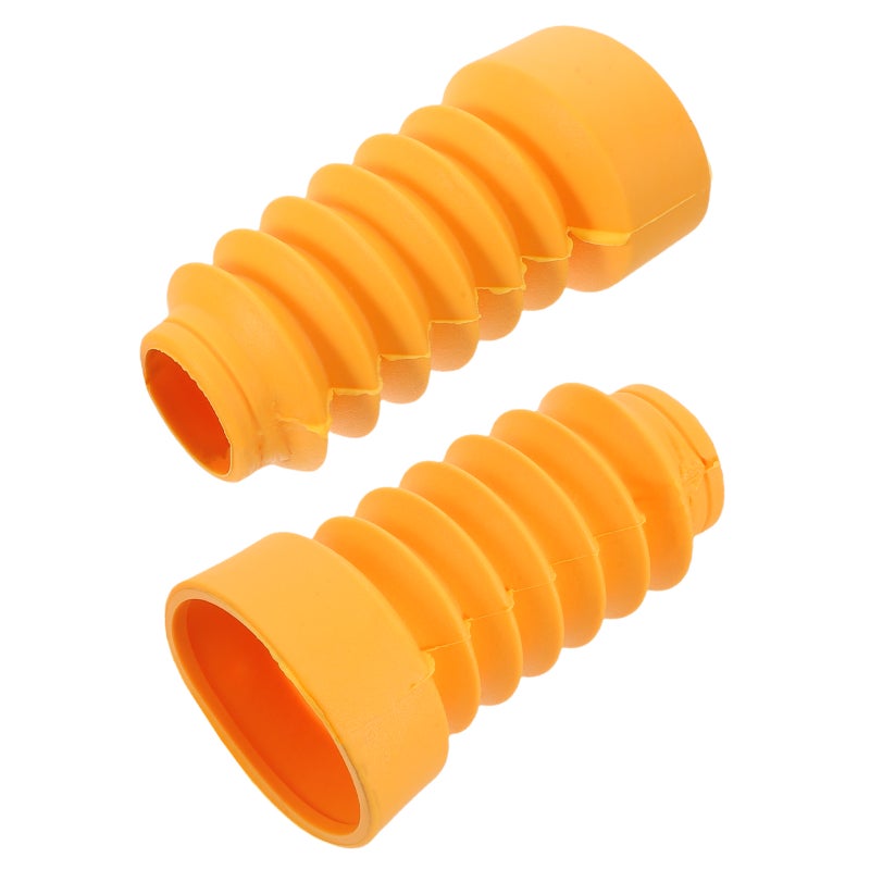 2Pcs Yellow Motorcycle Fork Gaiters Boots Weather Resistant Front Shock Tube Covers - Image 5