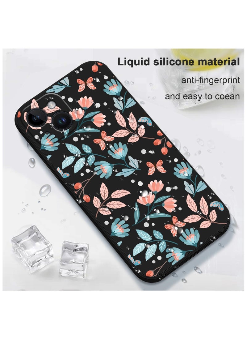 for iPhone 14 Plus Case Flower Creativity Pattern Design Soft Silicone Slim Shockproof Phone Cover for iPhone 14 Plus, 6.7 inch-Leaf Black - pzsku/ZD91D4613251665638276Z/45/_/1733580346/738039af-b9db-42c7-9e7a-44789e0e3c95