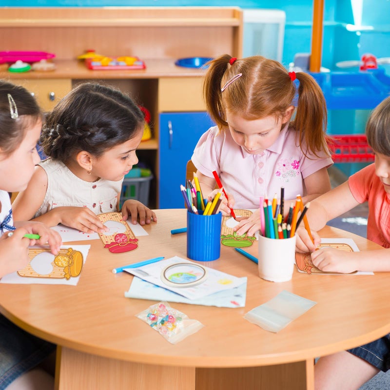 ReliThick 100 Set Valentines Day Candy Cards Candy Making Kit Kraft Paper Mason Jar Personalized Valentine Exchange Cards for Prize Party Gifts(Classic) - Image 4