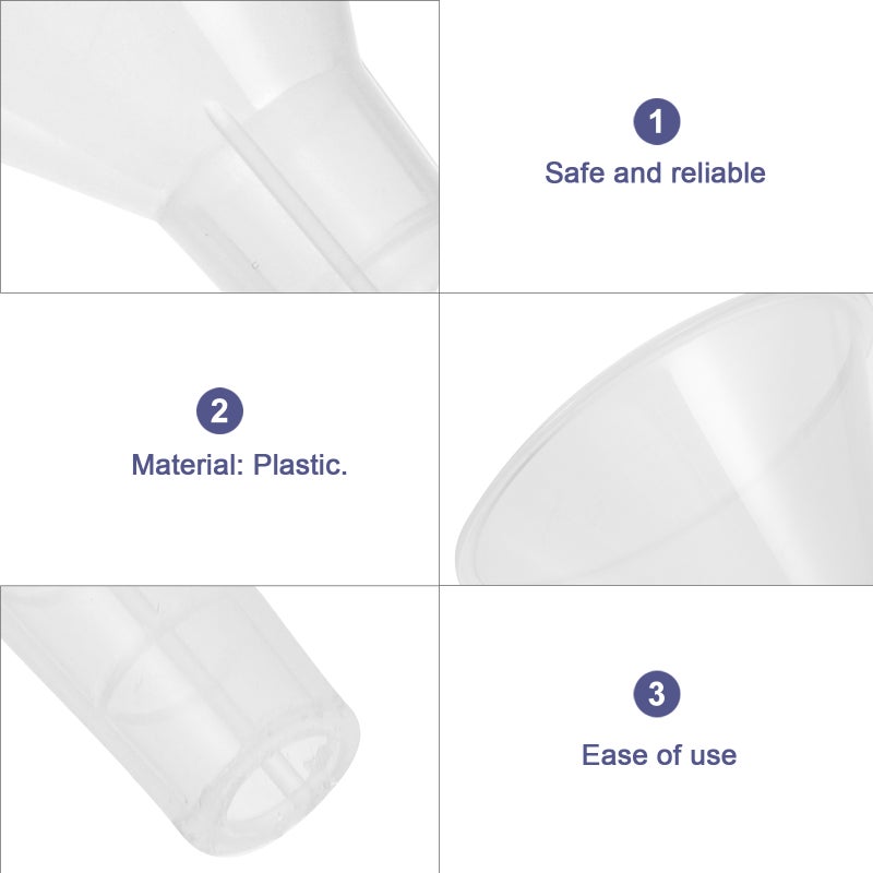 15pcs Experiment Funnel 60mm Laboratory Triangle Funnel Triangle Funnel - Image 4