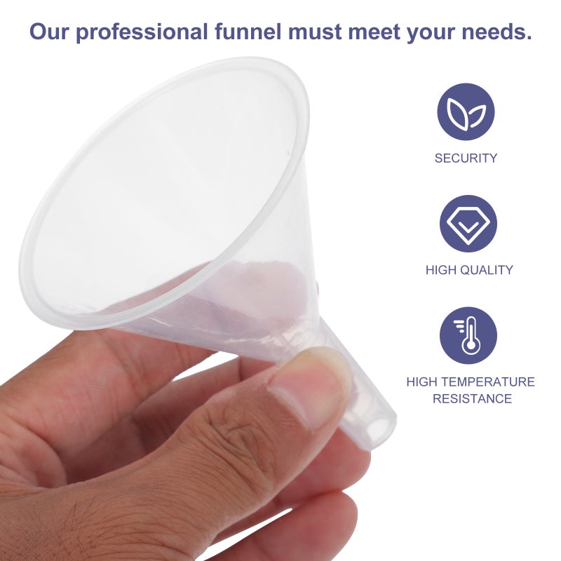 15pcs Experiment Funnel 60mm Laboratory Triangle Funnel Triangle Funnel - Image 5