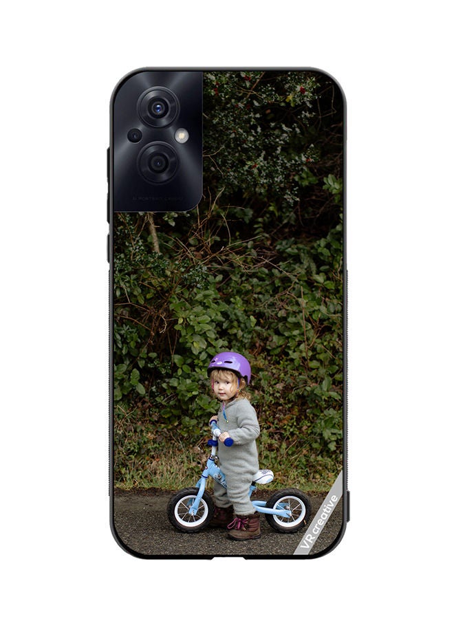 VR CREATIVE Protective Case Cover For Oppo Reno8 Z Bicycle Baby Design Multicolour - Image 1