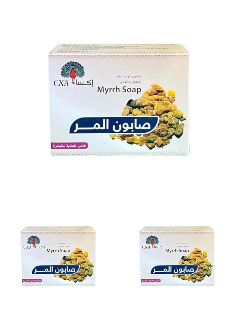 EXA Exa Myrrh Soap Special for Skin Care - 125 gm - 3 piece