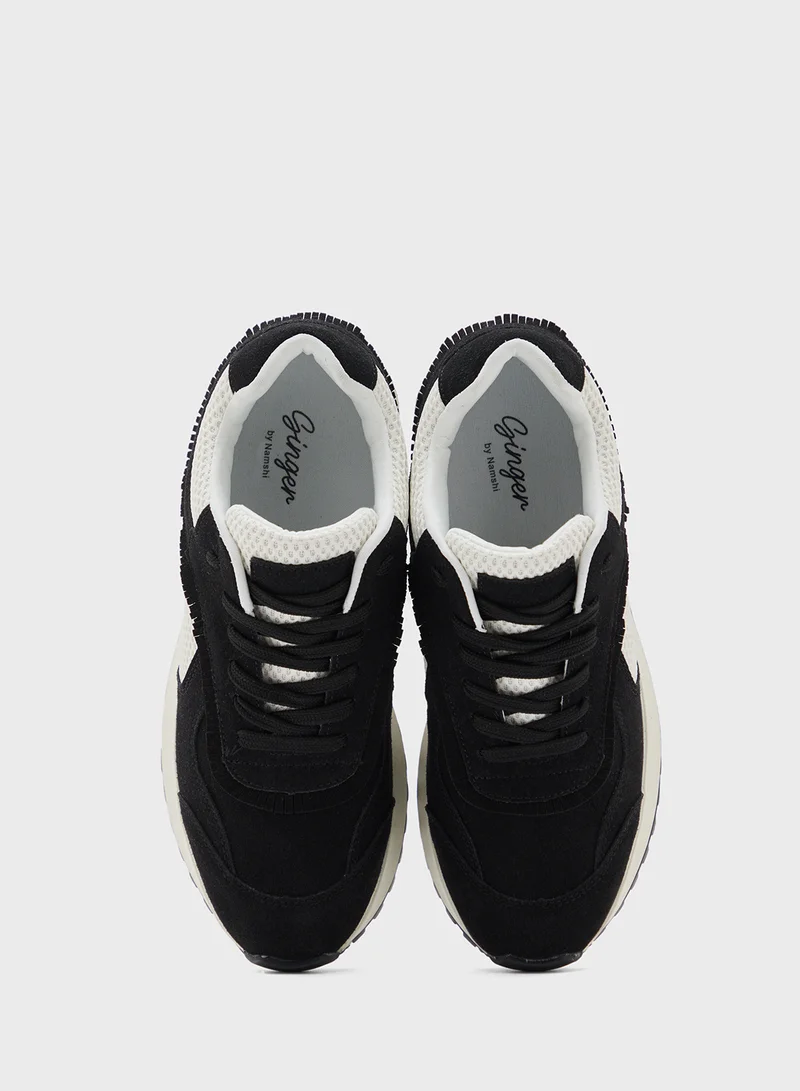 Ginger Cut Out Detail Casual Sneakers