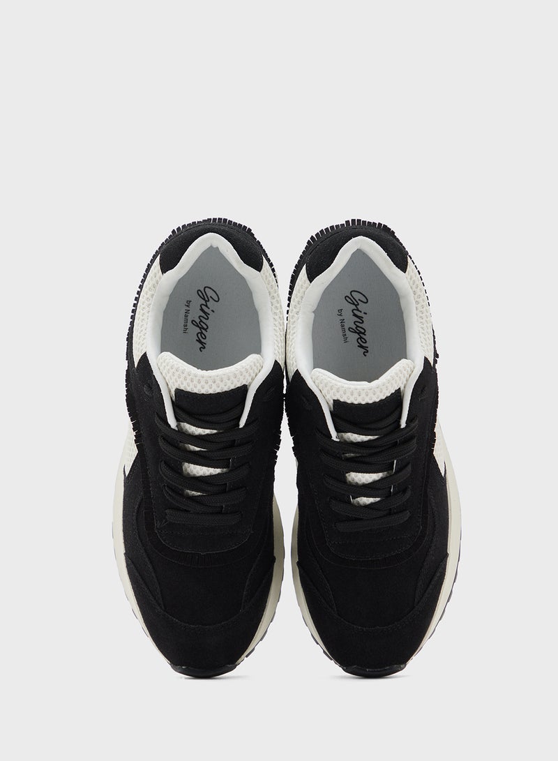 Ginger Cut Out Detail Casual Sneakers  - Image 4