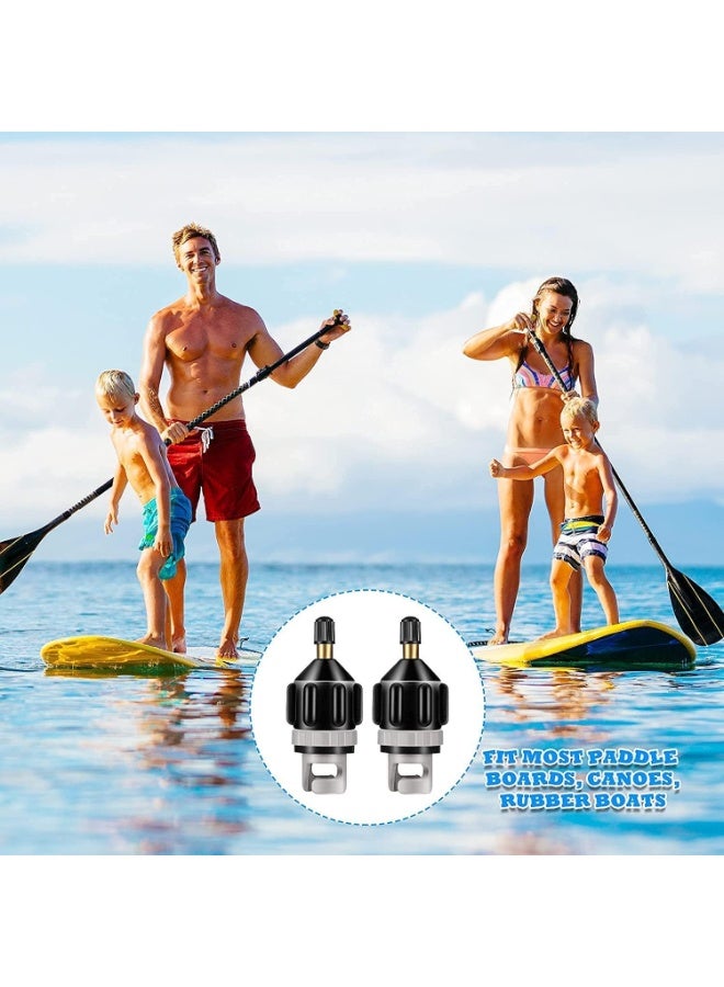 2 قطعة محول مضخة SUP قابلة للنفخ ، محول صمام هواء للوح التجديف ، قوارب الكاياك ، القوارب القابلة للنفخ ، موصل مضخة نفخ سريع متوافق مع ضواغط الهواء القياسية - Image 5