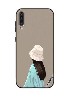 Protective Case Cover For Samsung Galaxy A70/A70s Brown Hat Girl Design Multicolour