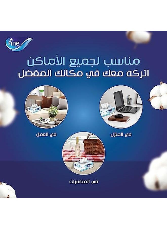 Fine Classic Facial Tissue Sterilized Tissue Box 14 Boxes 2 Ply × 80 Sheets Cotton Feel Tissue Suitable For All Skin Types And All Settings Tissue Sterilized Steripro For Germ Protection  - Image 4