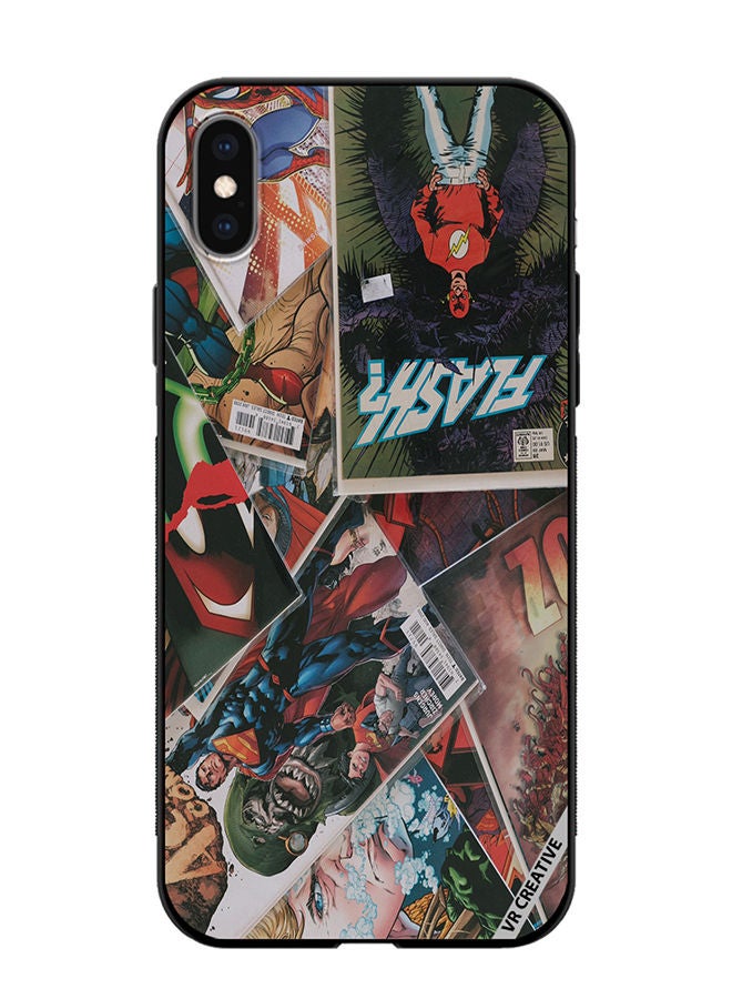 VR CREATIVE Protective Case Cover For Apple iPhone XS Max Marvel Comic Design Multicolour - Image 1