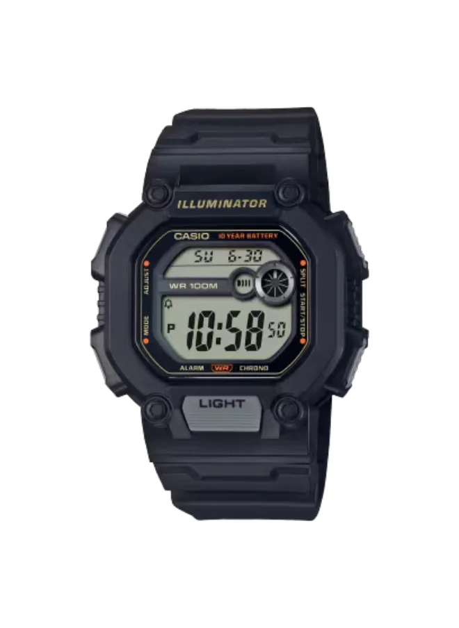 CASIO Men's Digital Display Watch With Black Resin Strap - W-737HX-1AVDF