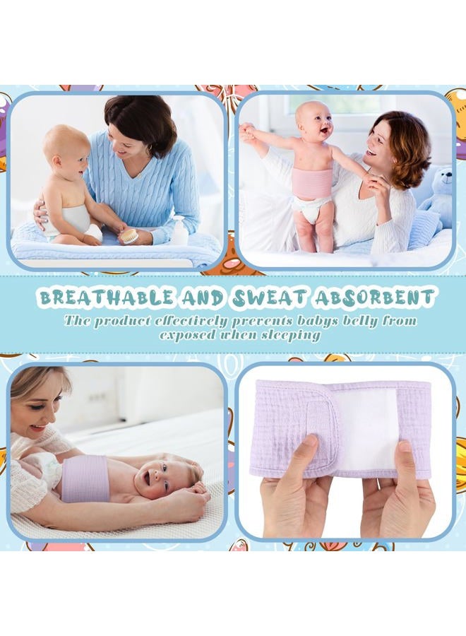 Vabean 8 Pcs Baby Infant Umbilical Cord Comfort Adjustable Cotton Belly Band for Protection, Baby Gifts for 0 To12 Months (Simple) - Image 5