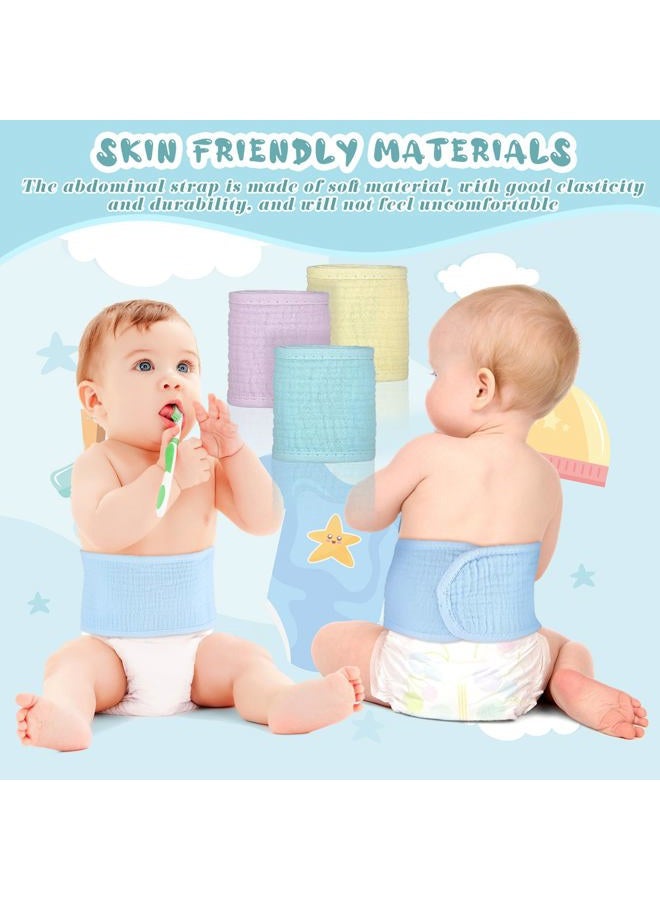 Vabean 8 Pcs Baby Infant Umbilical Cord Comfort Adjustable Cotton Belly Band for Protection, Baby Gifts for 0 To12 Months (Simple) - Image 3