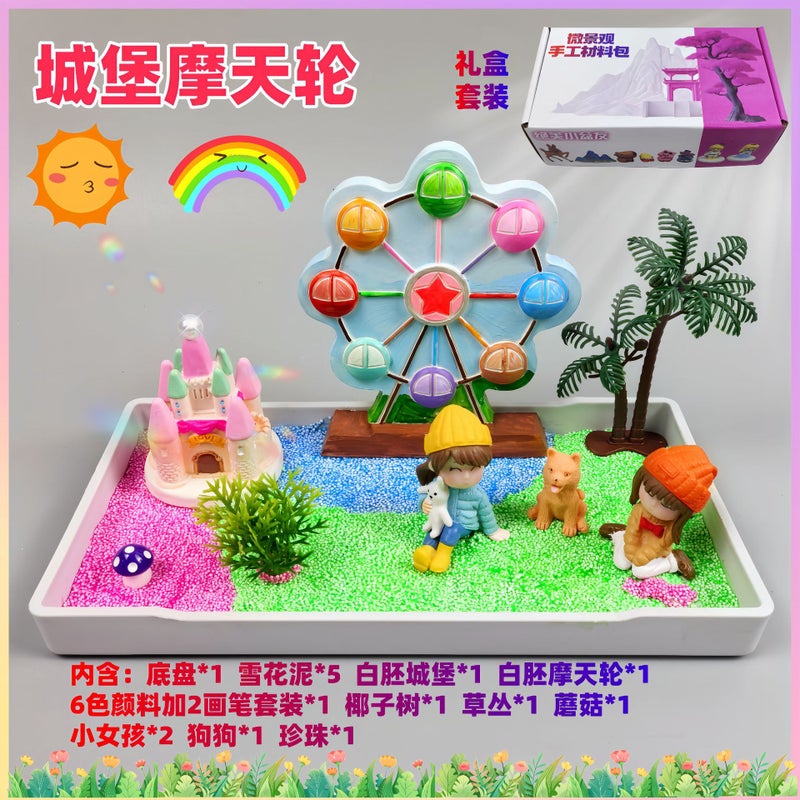 Micro-Landscape Handmade Diy Material Kit Kidsren'S Educational Toy Set Artwork 3D Stereo Micro-Scene Material Kit - Image 3
